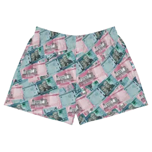 1000 y 2000 Dominican Pesos Women's Athletic Shorts Swimsuit