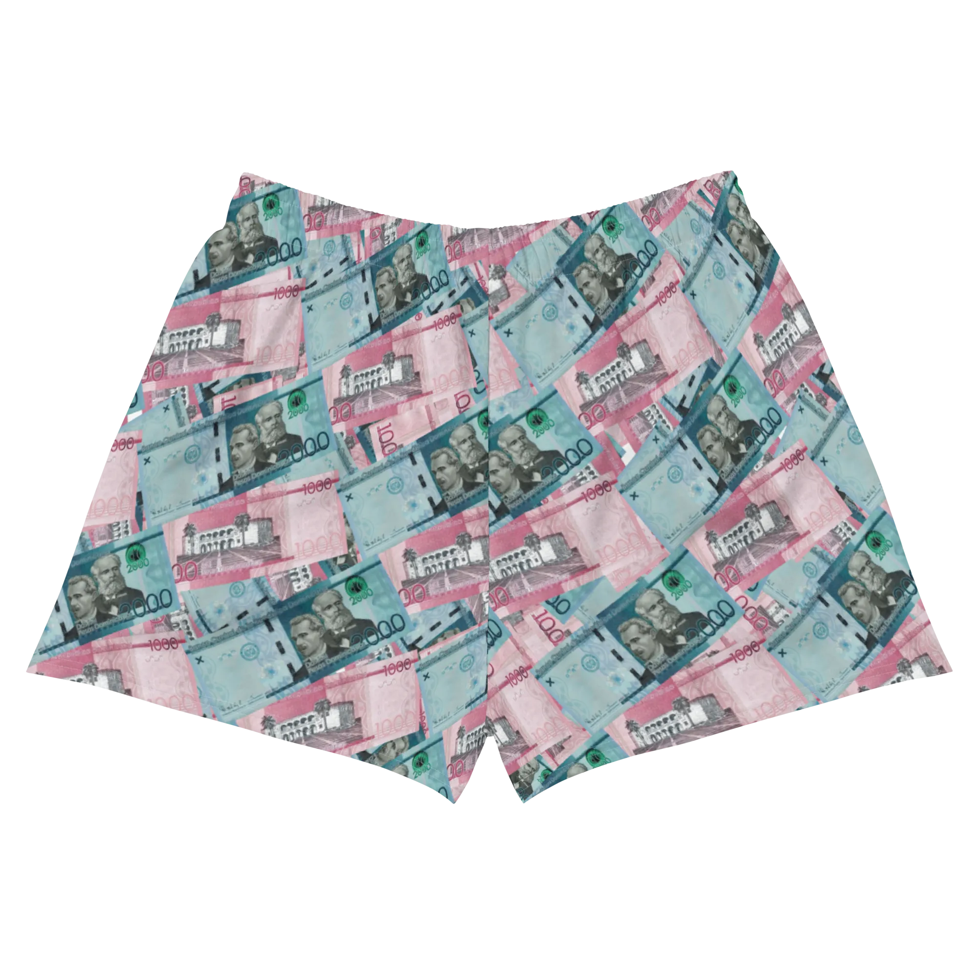 1000 y 2000 Dominican Pesos Women's Athletic Shorts Swimsuit