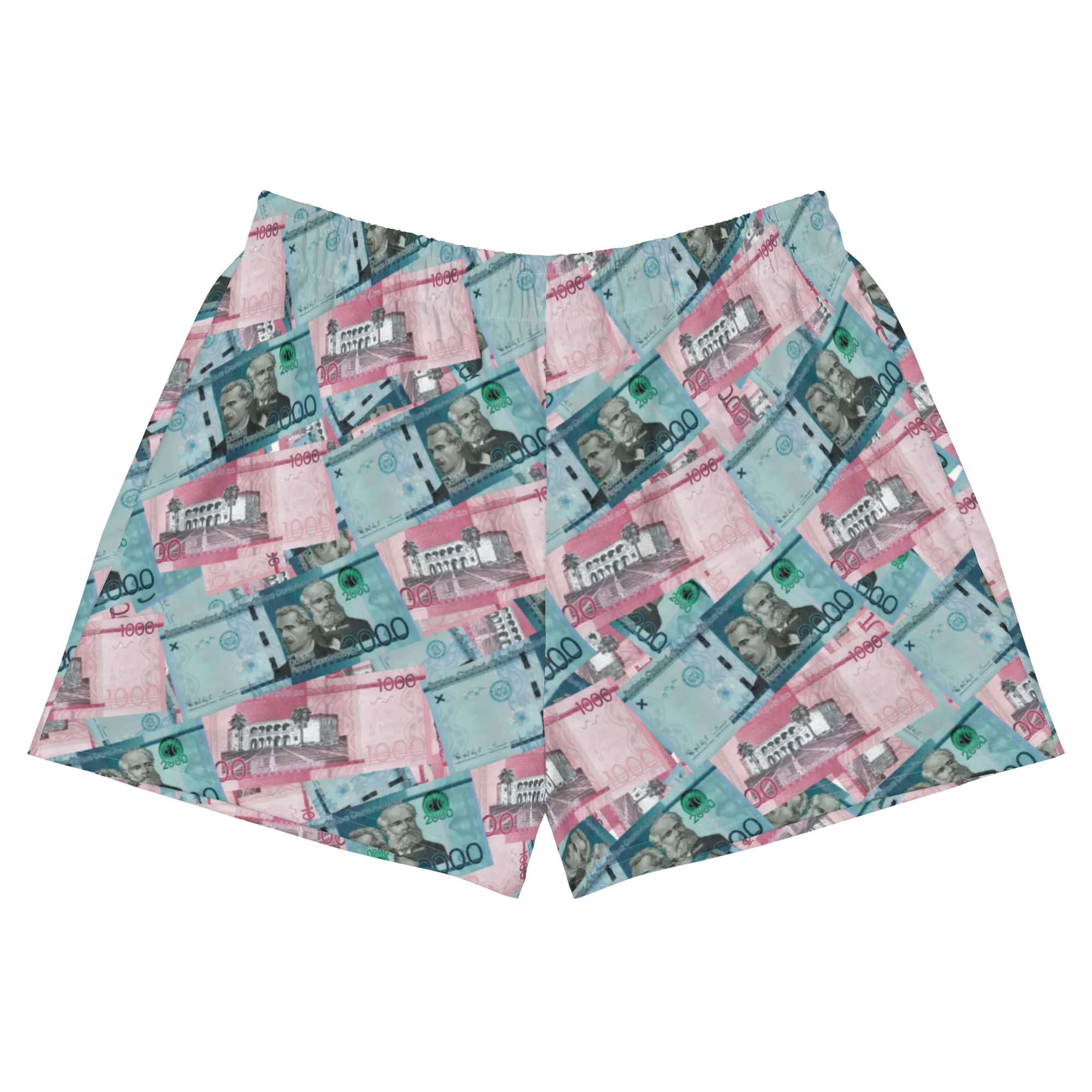 1000 y 2000 Dominican Pesos Women's Athletic Shorts Swimsuit