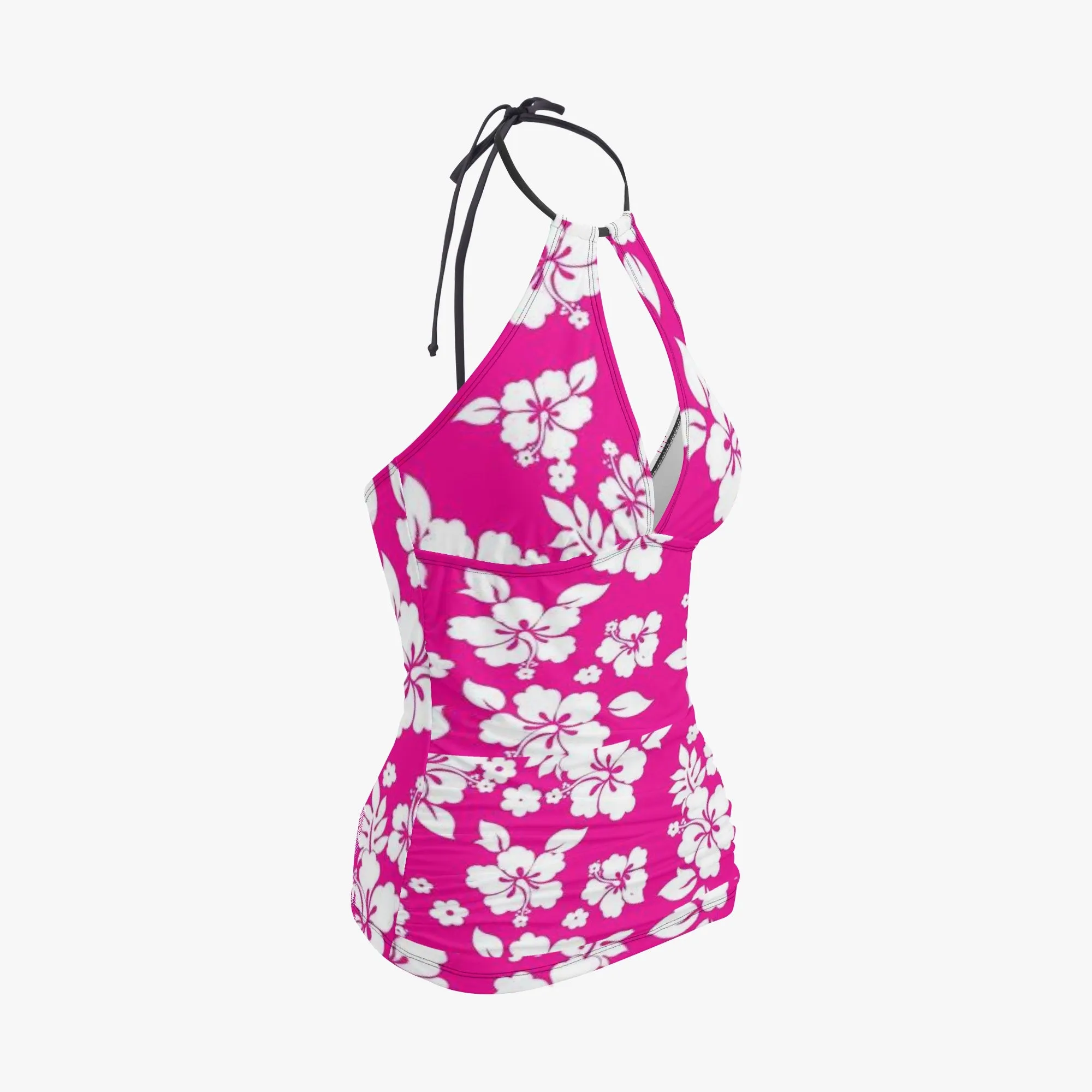 1033. Halter Top Two-Piece Tankini Swimsuit