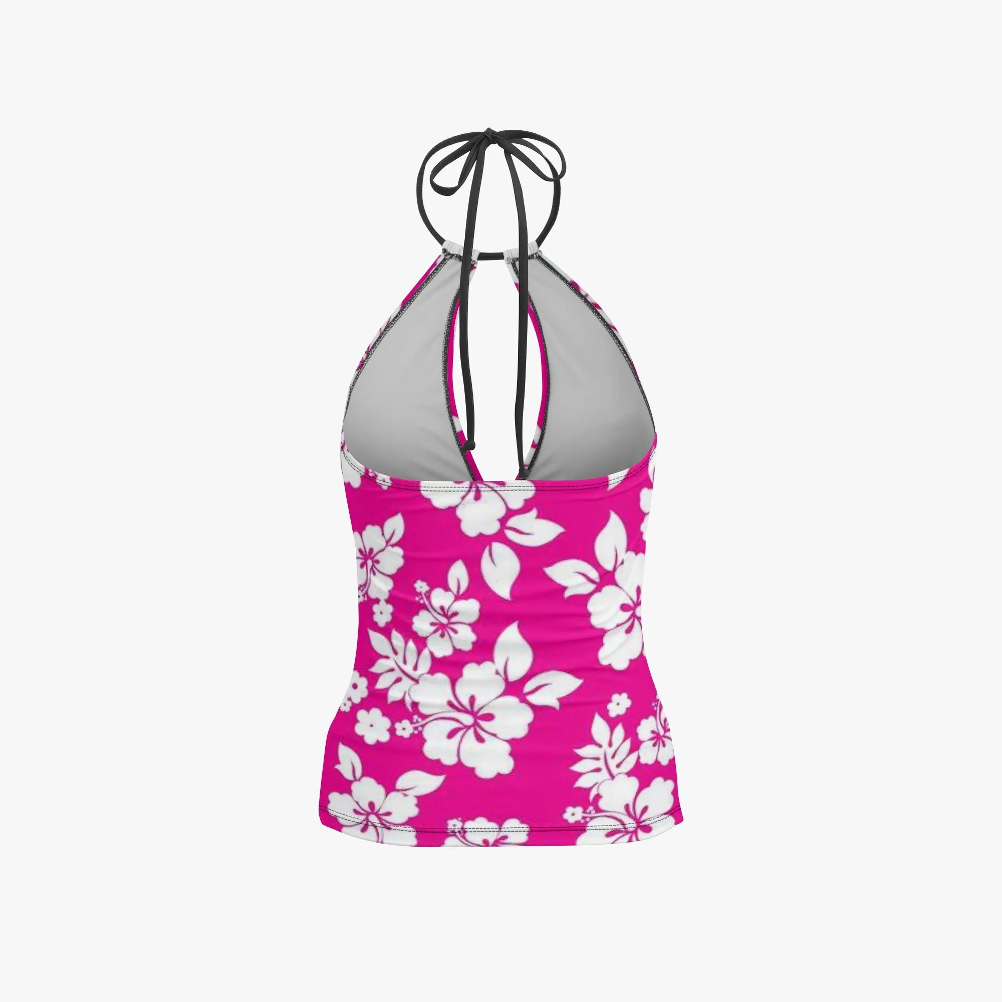 1033. Halter Top Two-Piece Tankini Swimsuit