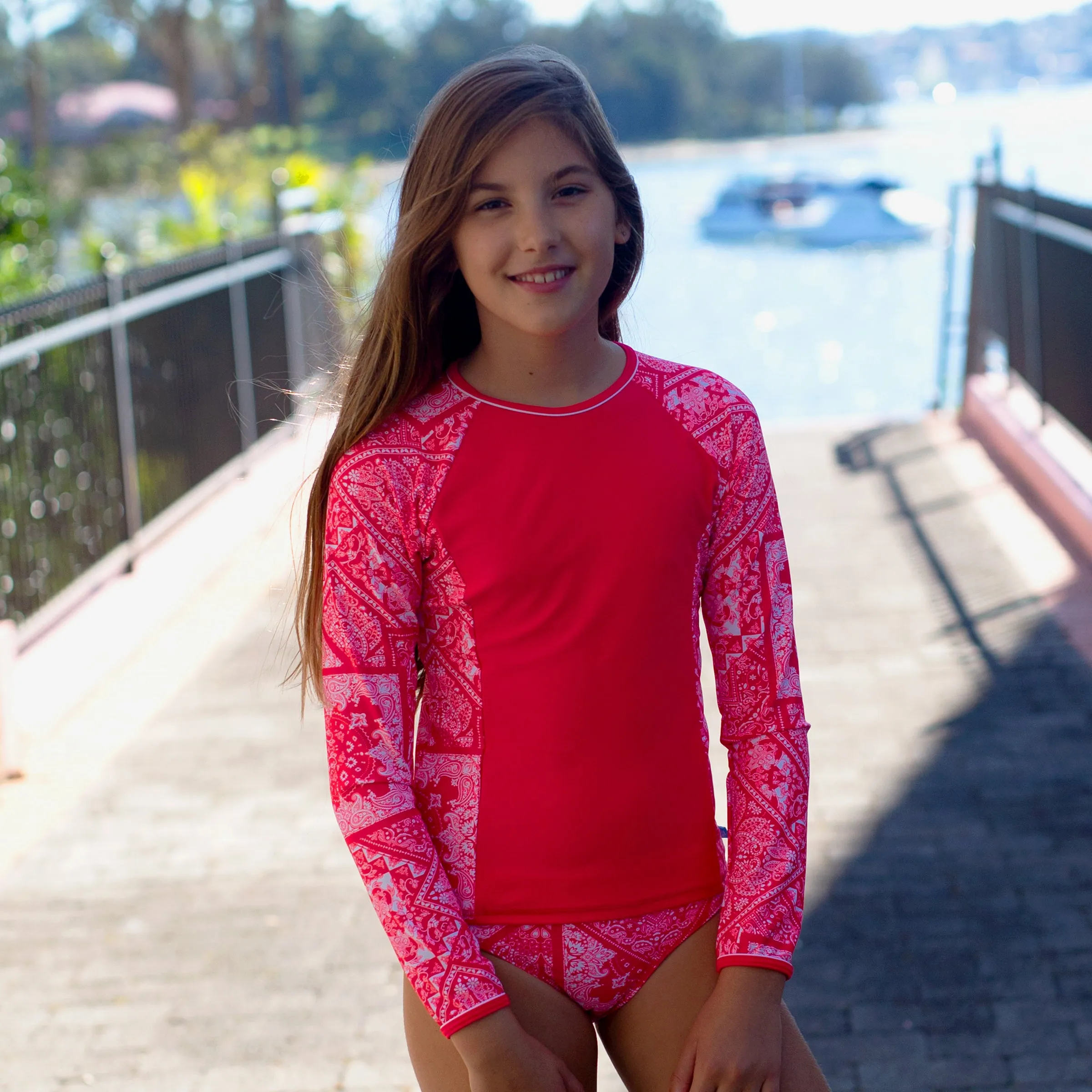 1249 Venice Beach Long Sleeve Rashvest Set