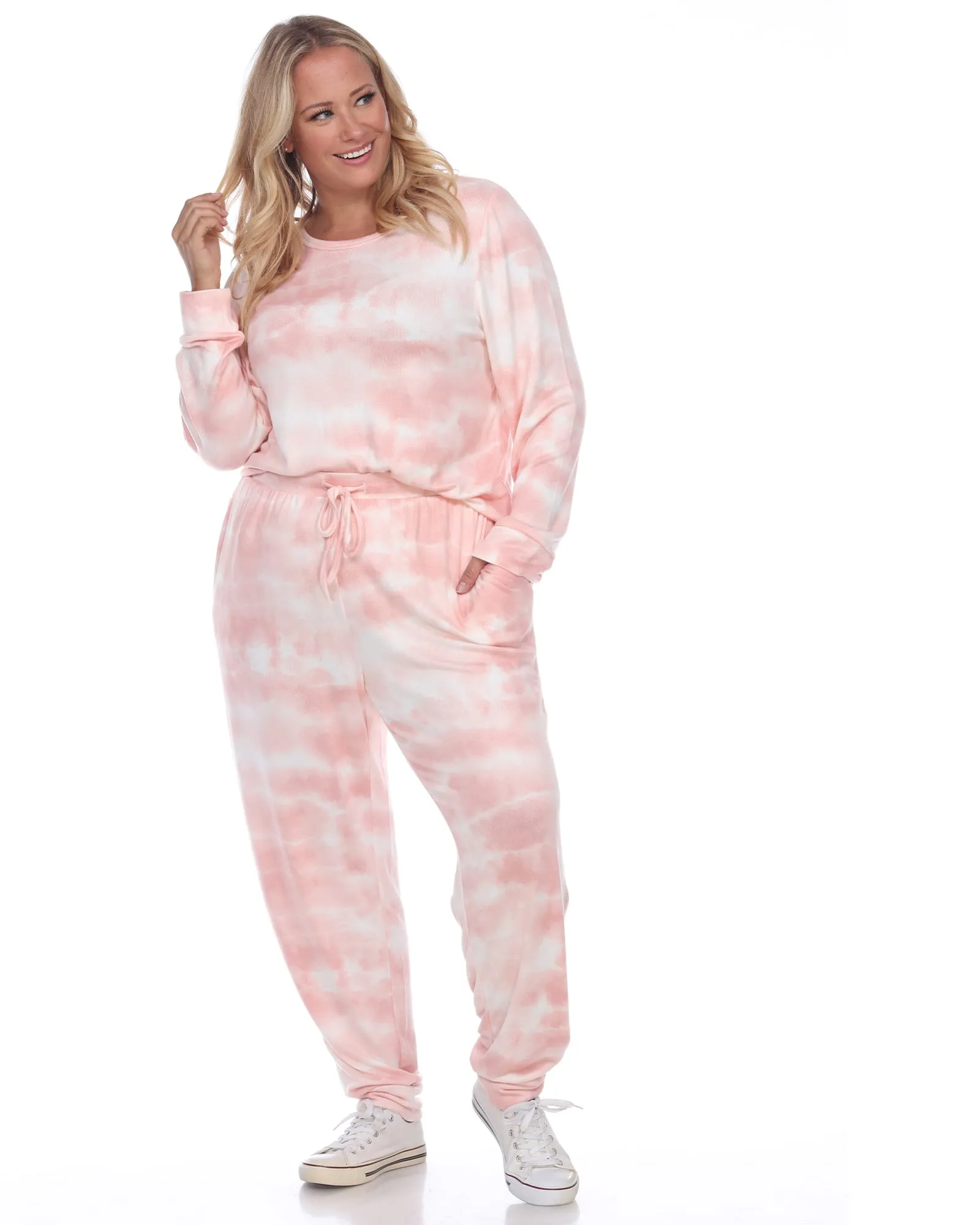 2 Piece Lounge Set | Pink Tie-Dye