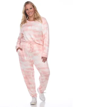 2 Piece Lounge Set | Pink Tie-Dye
