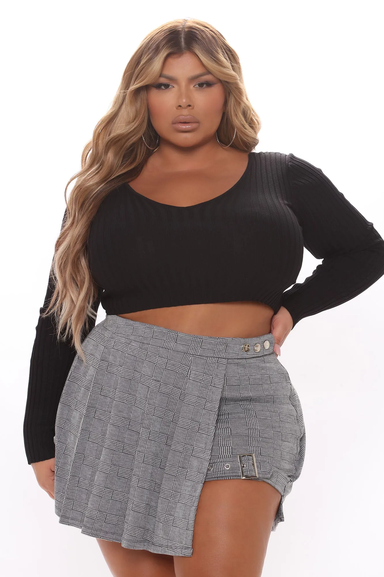 Abby Ribbed Sweater - Black