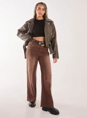 Acid Wash Wide Leg Jeans