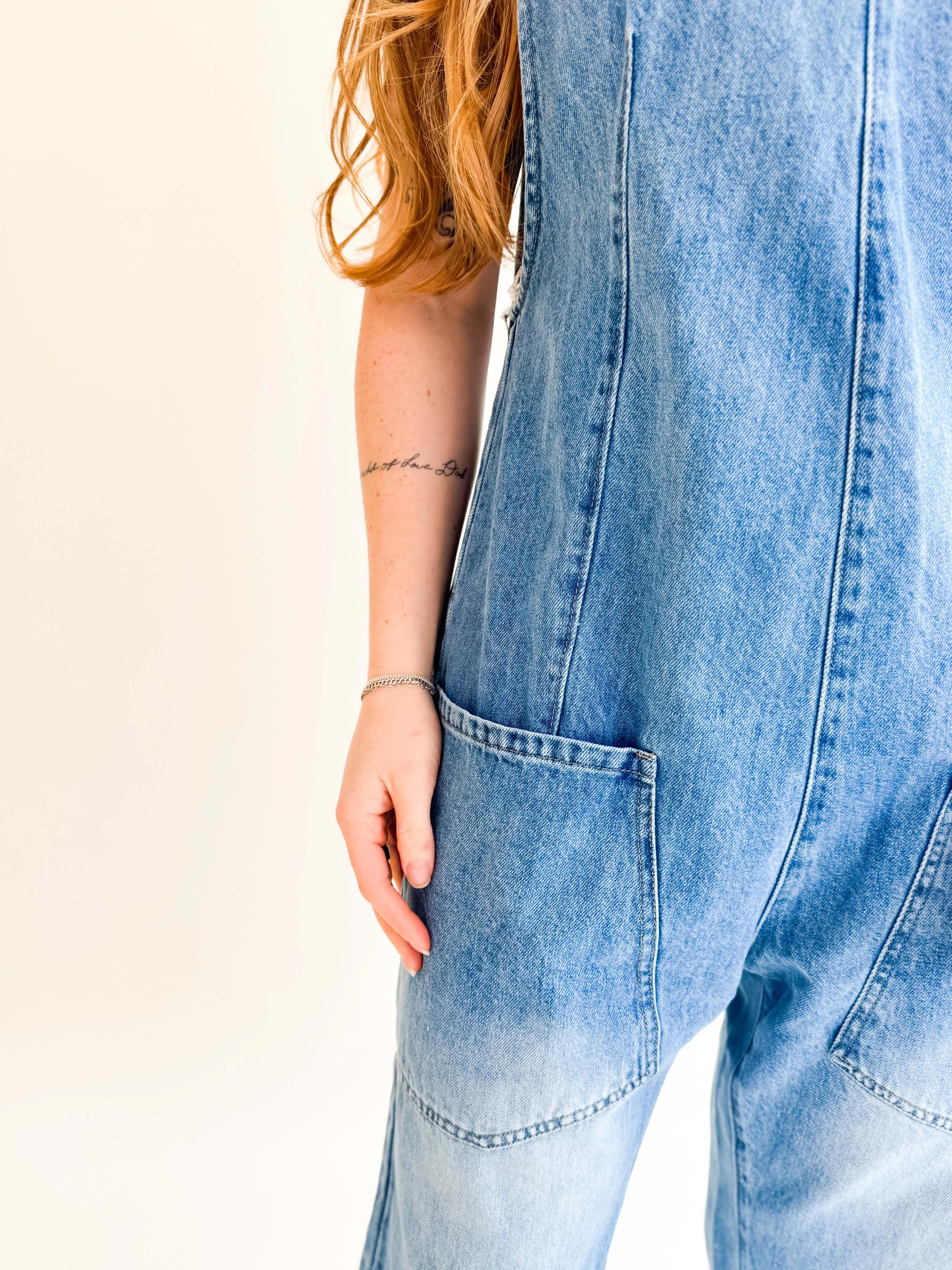 Adjustable Baggy Denim Overalls