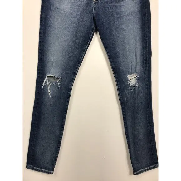 AG Adriano Goldschmied Farrah Skinny Blue Denim Jean 31 Capsule Staple Wardrobe