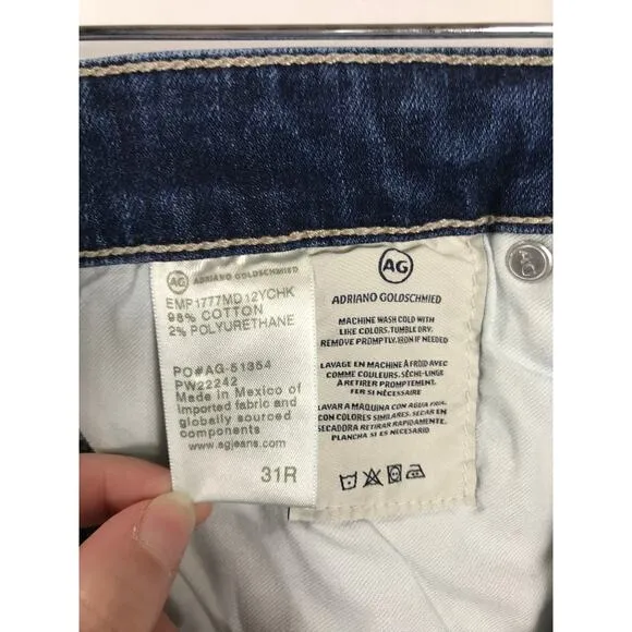 AG Adriano Goldschmied Farrah Skinny Blue Denim Jean 31 Capsule Staple Wardrobe