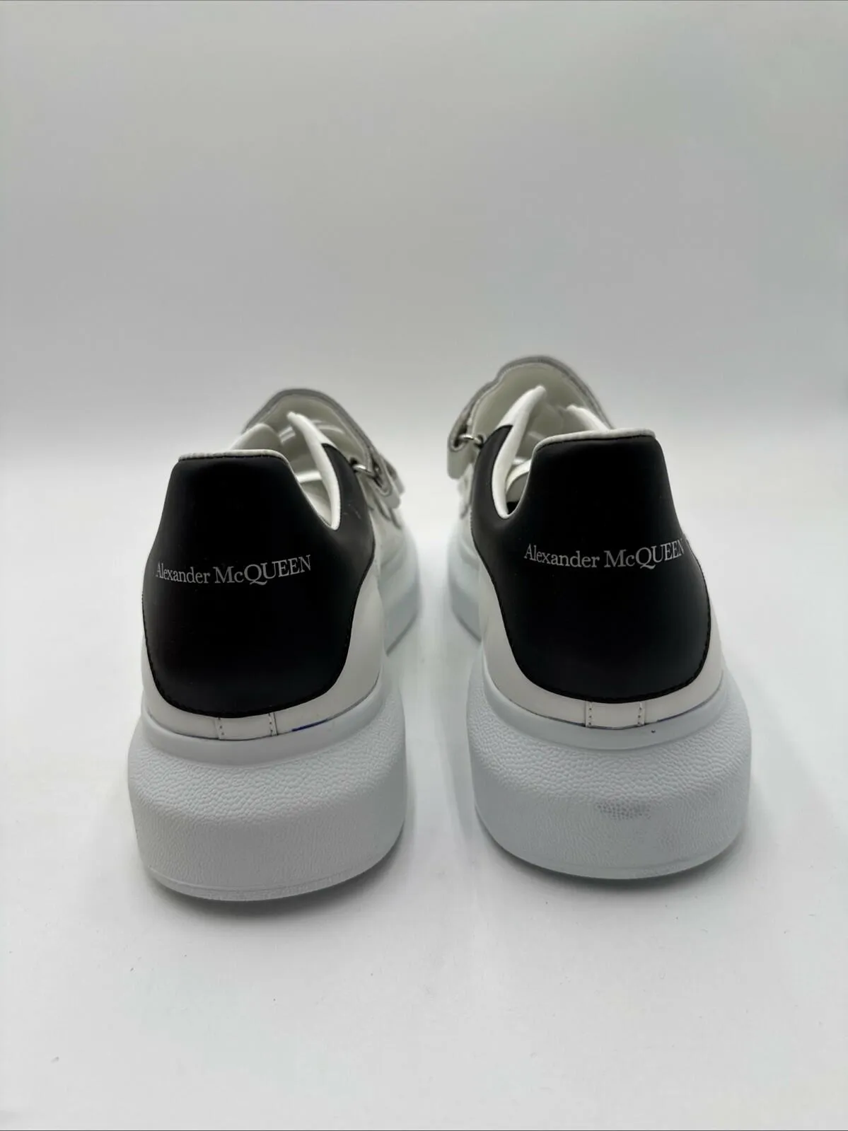Alexander McQueen Oversized Triple Strap Sneakers White Size 42 - Very Good