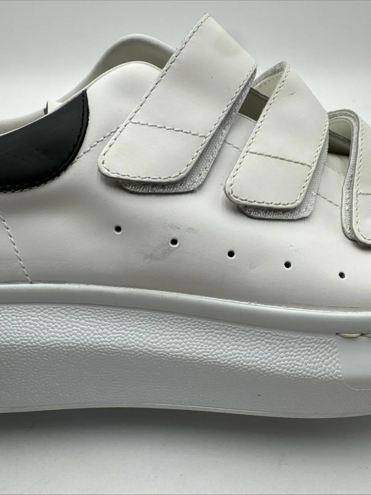 Alexander McQueen Oversized Triple Strap Sneakers White Size 42 - Very Good