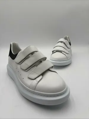 Alexander McQueen Oversized Triple Strap Sneakers White Size 42 - Very Good