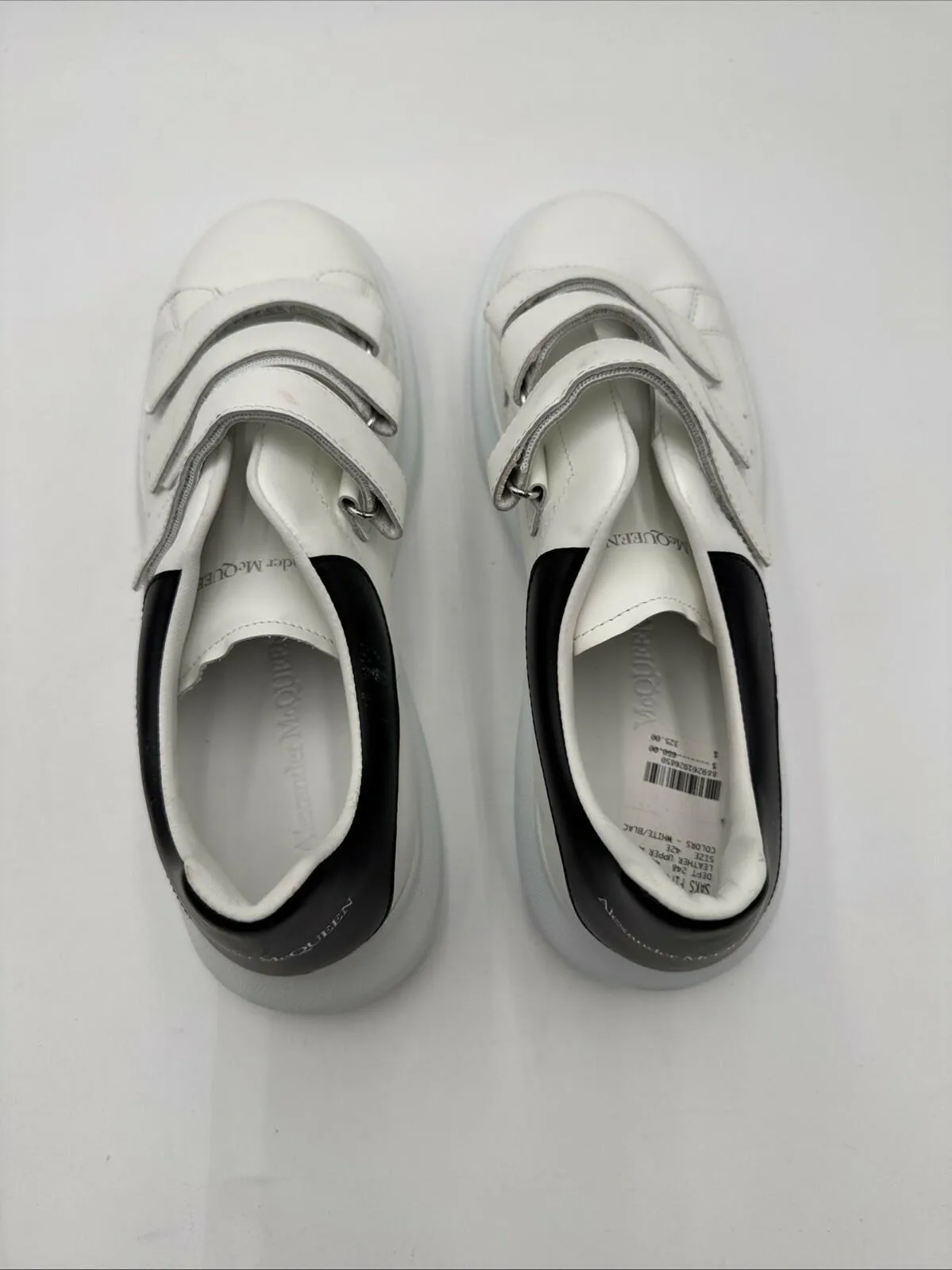 Alexander McQueen Oversized Triple Strap Sneakers White Size 42 - Very Good