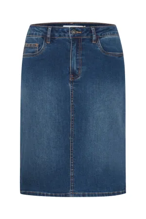 Alma Denim Skirt - Medium Blue Denim