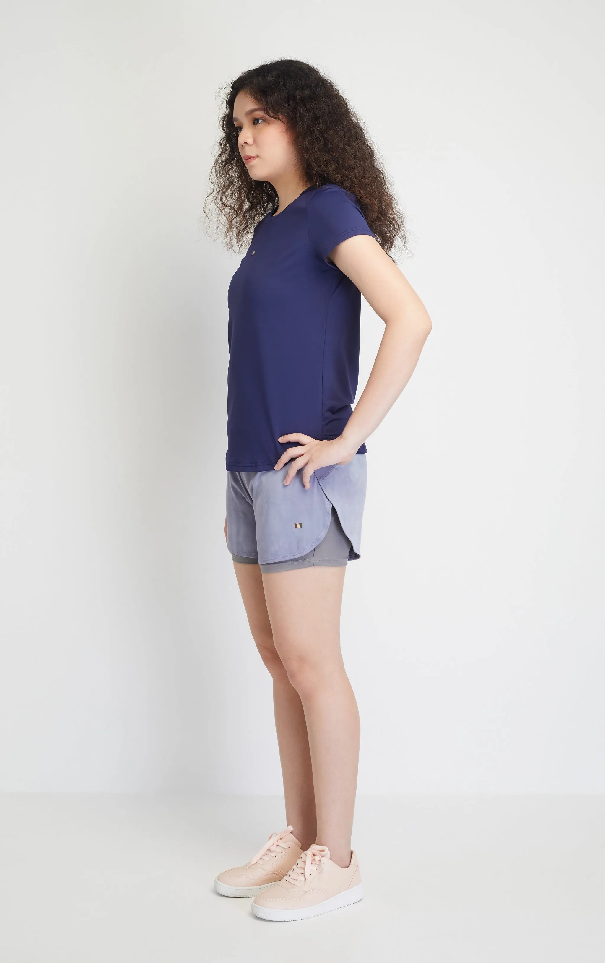 Almay Women Shorts (Steel Blue)