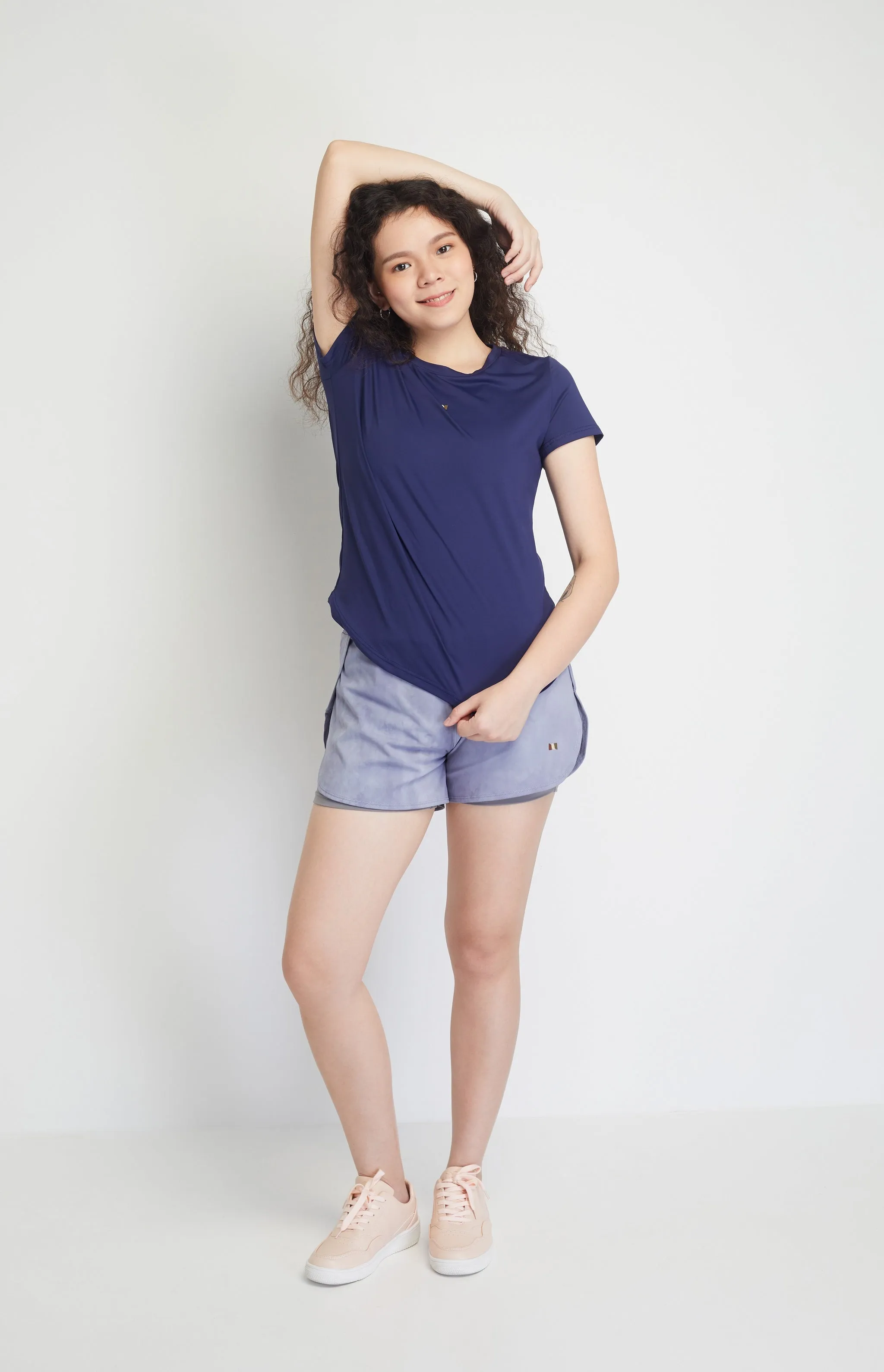 Almay Women Shorts (Steel Blue)