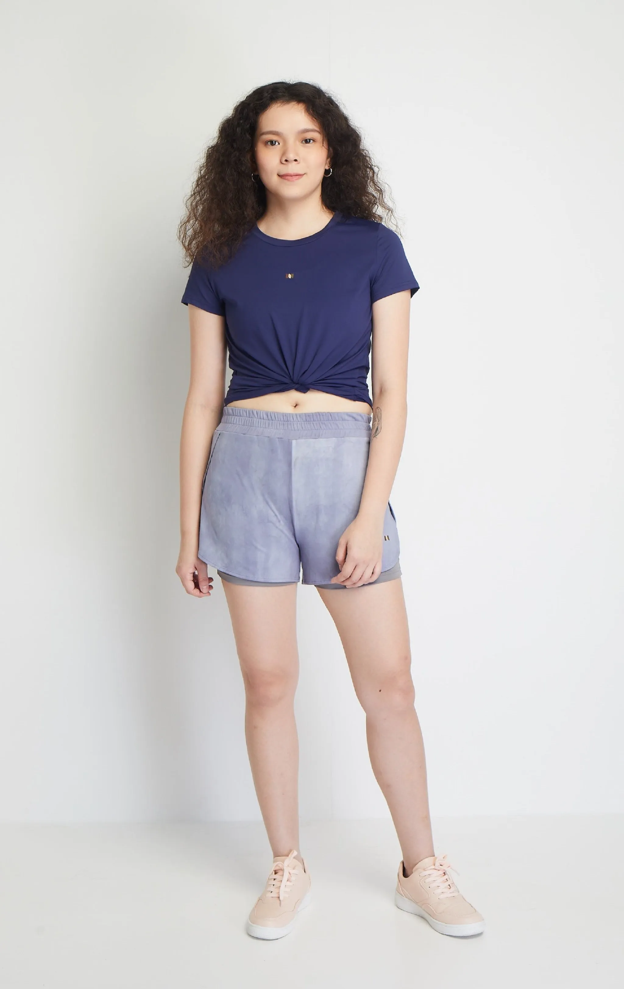 Almay Women Shorts (Steel Blue)