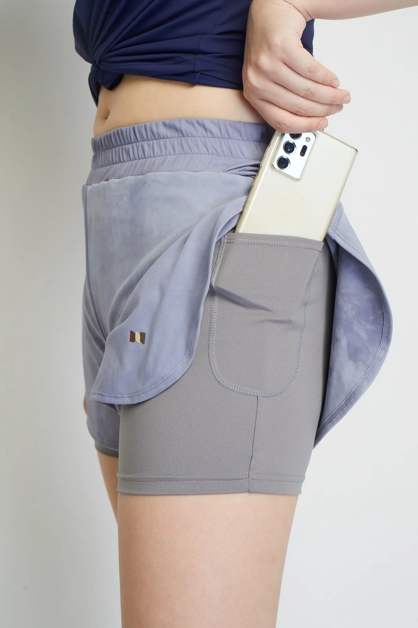 Almay Women Shorts (Steel Blue)