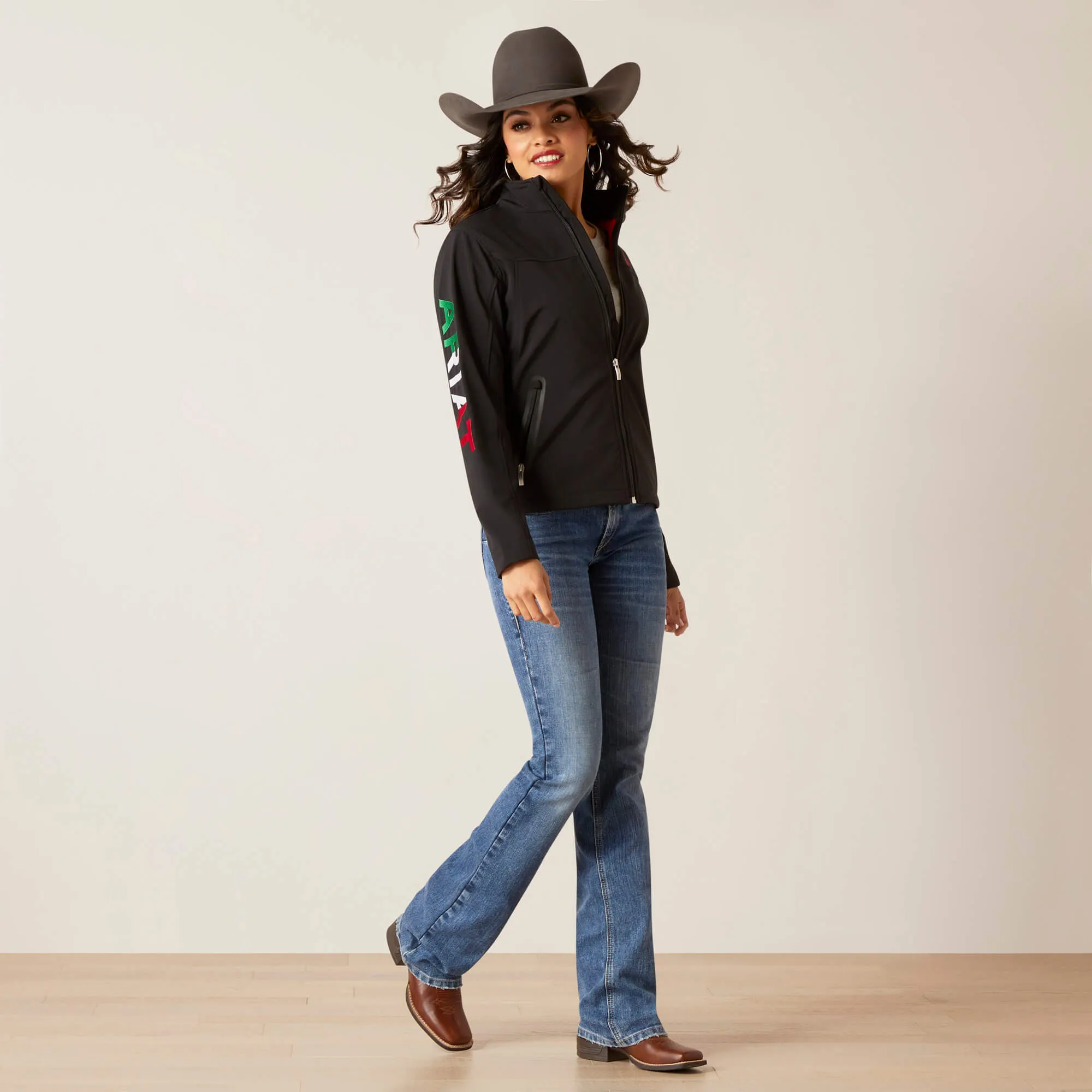 Ariat Classic Team Softshell Mexico Brand Jacket