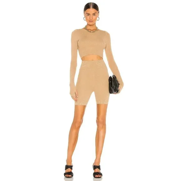 Atoir Noah Knit Shorts in Sepia X-Small New AS-IS