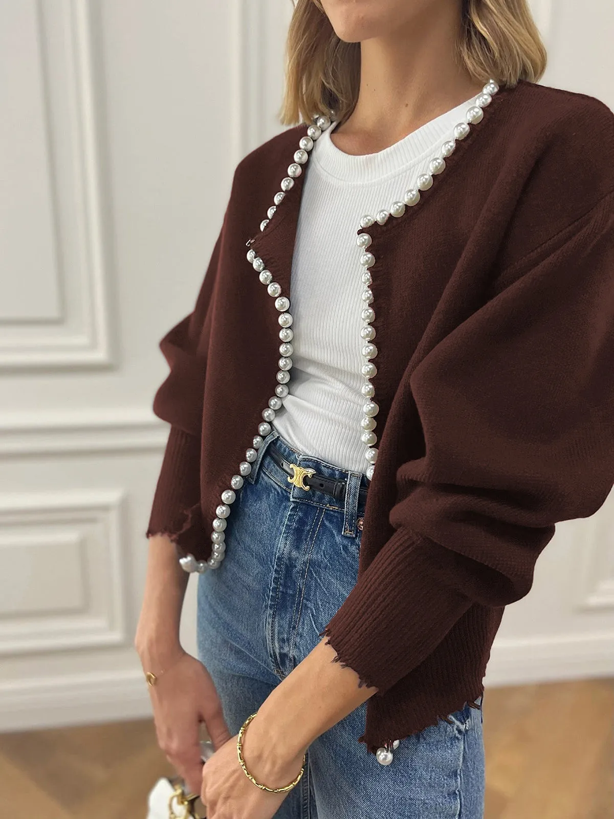 AVERY | CHIC PEARL CARDIGAN