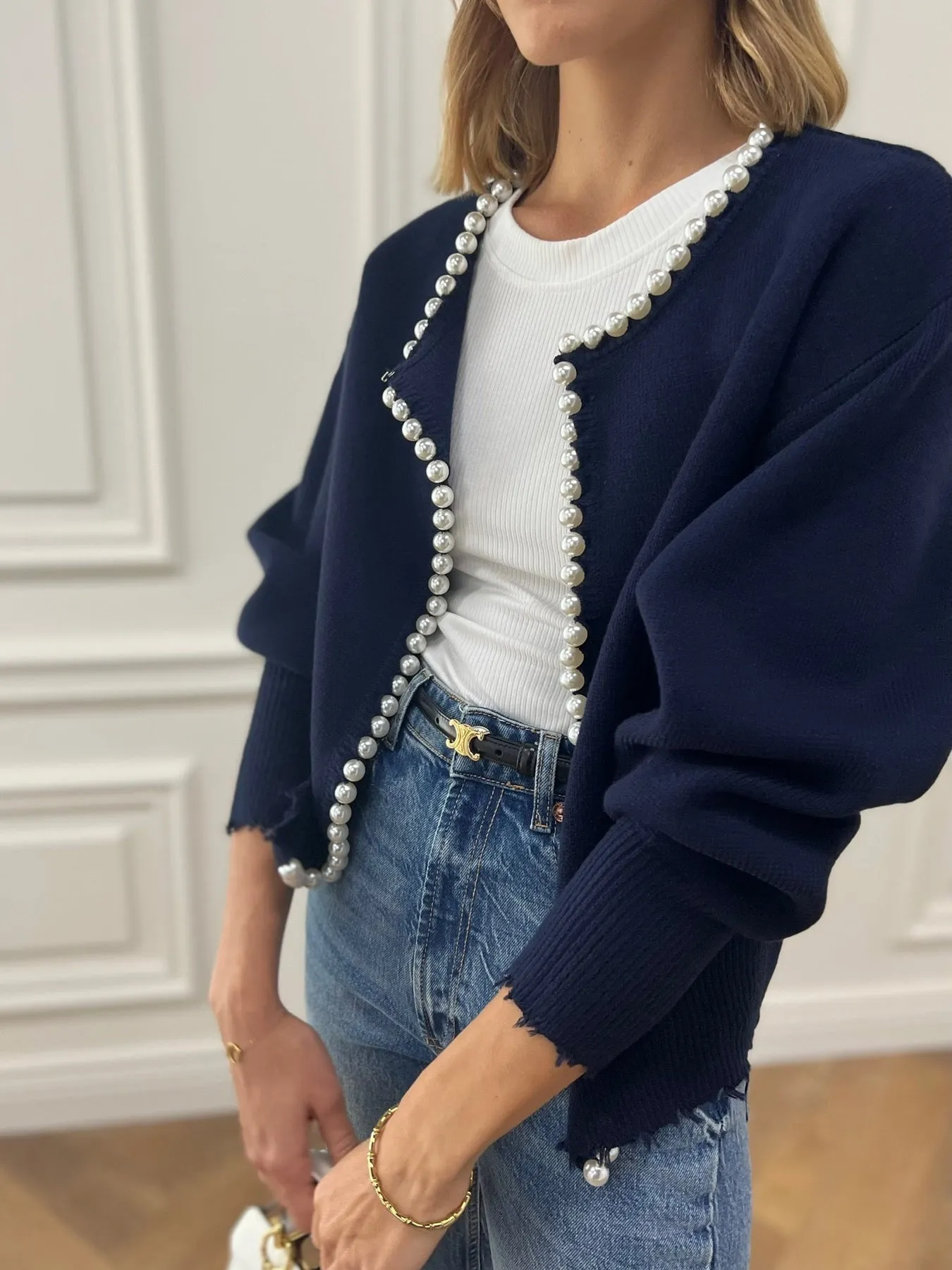 AVERY | CHIC PEARL CARDIGAN