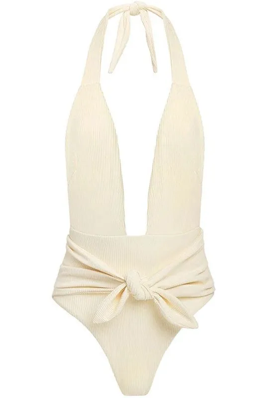 Backless One-Piece Swimsuit