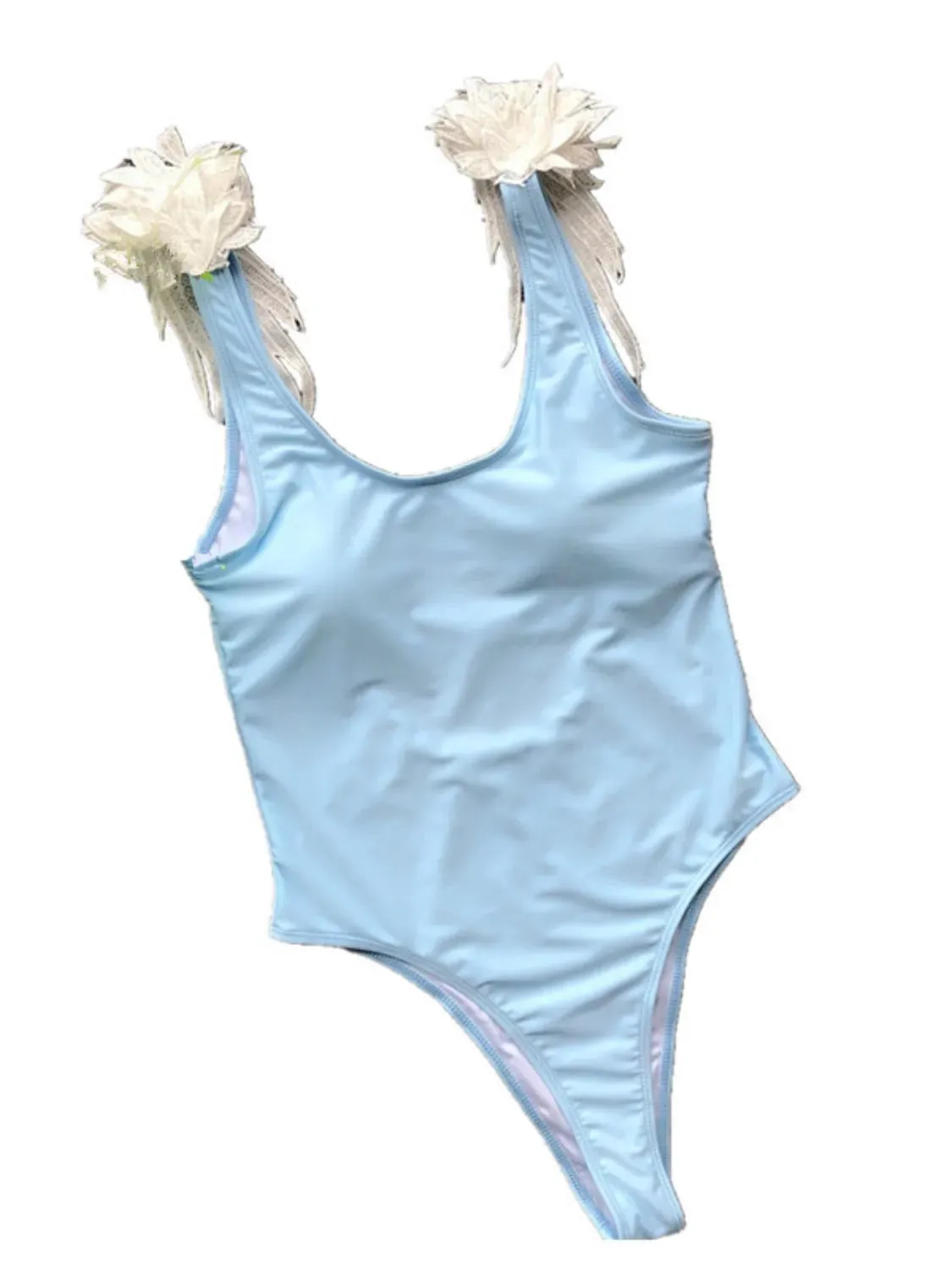Backless Wide Strap Parent-Child Swimwear