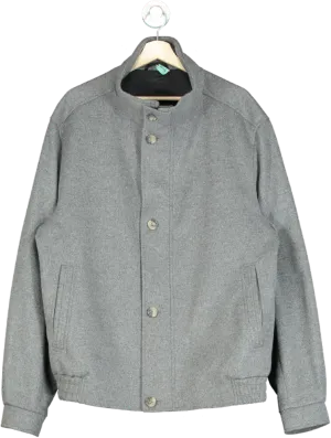 Balmain Grey Wool Cashmere Jacket UK 60