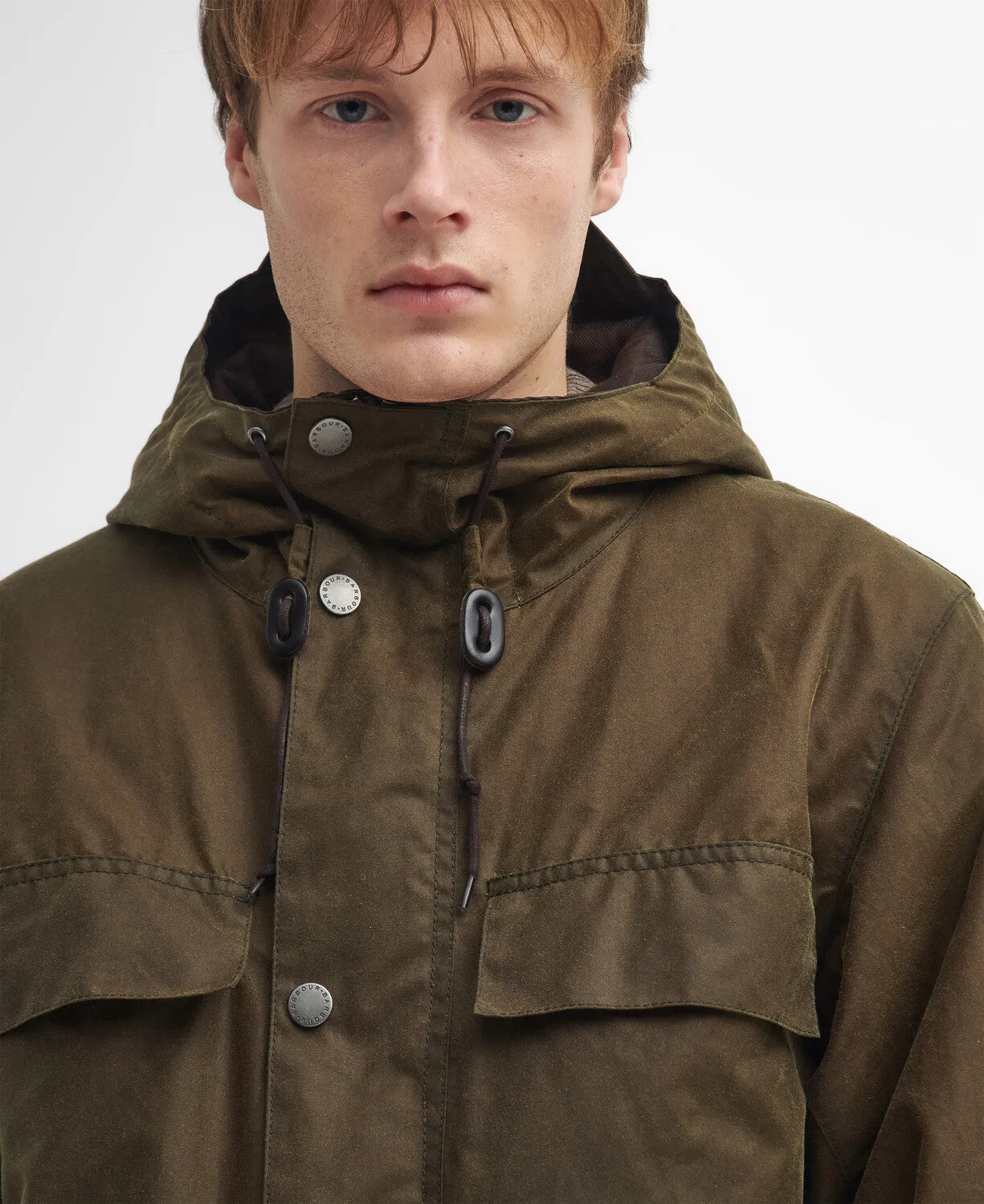 Barbour Mens Re-engineered Durham wax - Beech