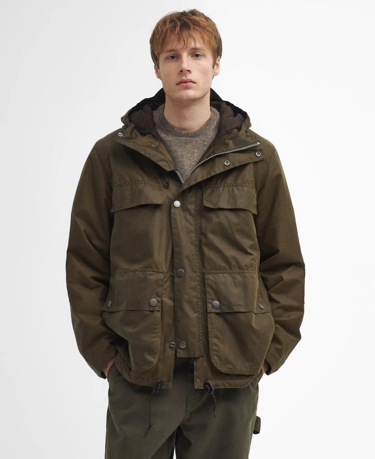 Barbour Mens Re-engineered Durham wax - Beech