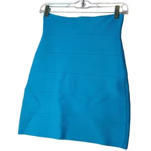BCBG Maxazria Cyan Bandage Bodycon Mini Skirt