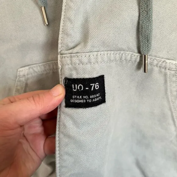 BDG Denim Zip Up Bomber Jacket Green Size M