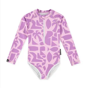 beach & bandits Beach Comber Violet upf50  swimsuit