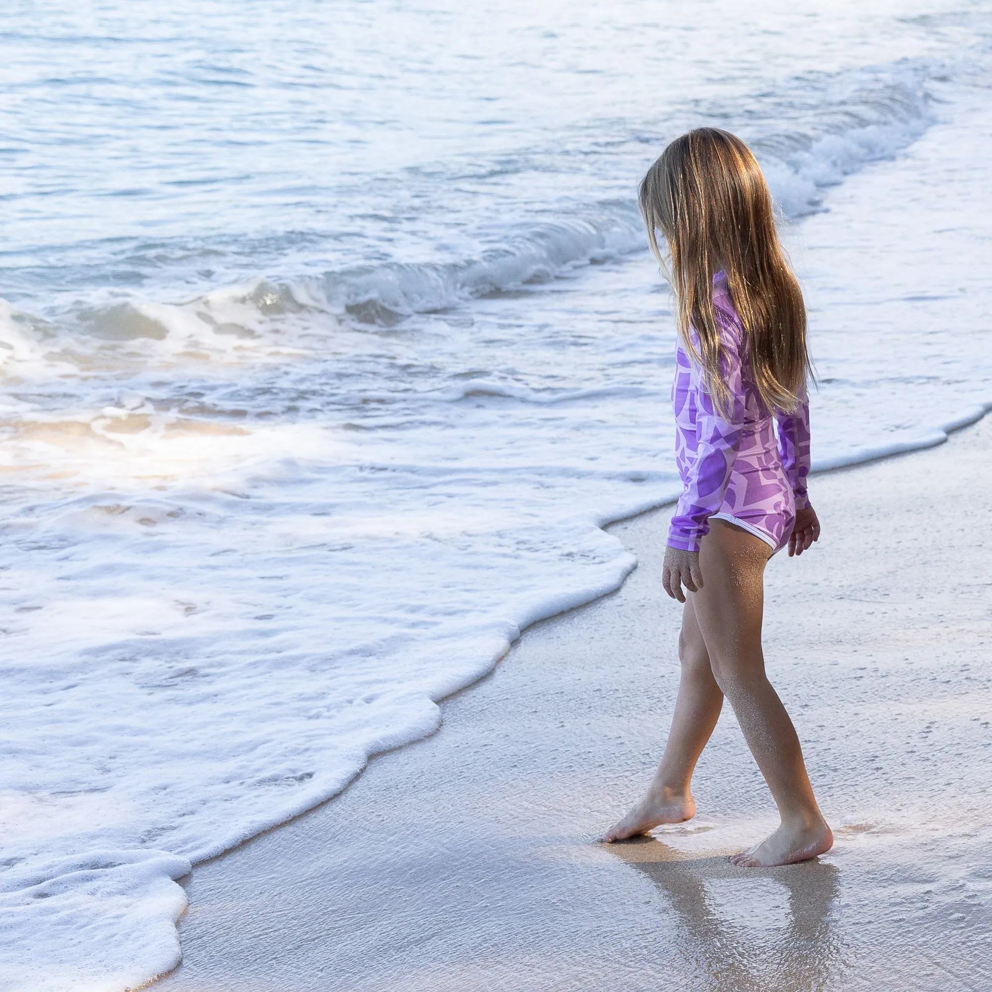 beach & bandits Beach Comber Violet upf50  swimsuit