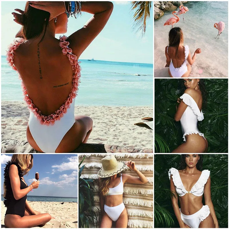 Beach Flower Swimwear set