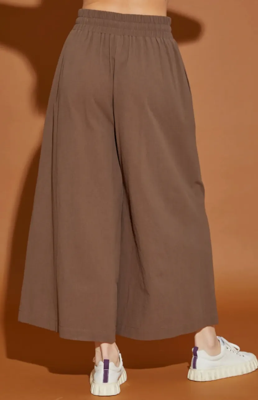 Bead Drawstring Wide Leg Pants