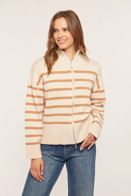 Beatrice Zip Up Sweater