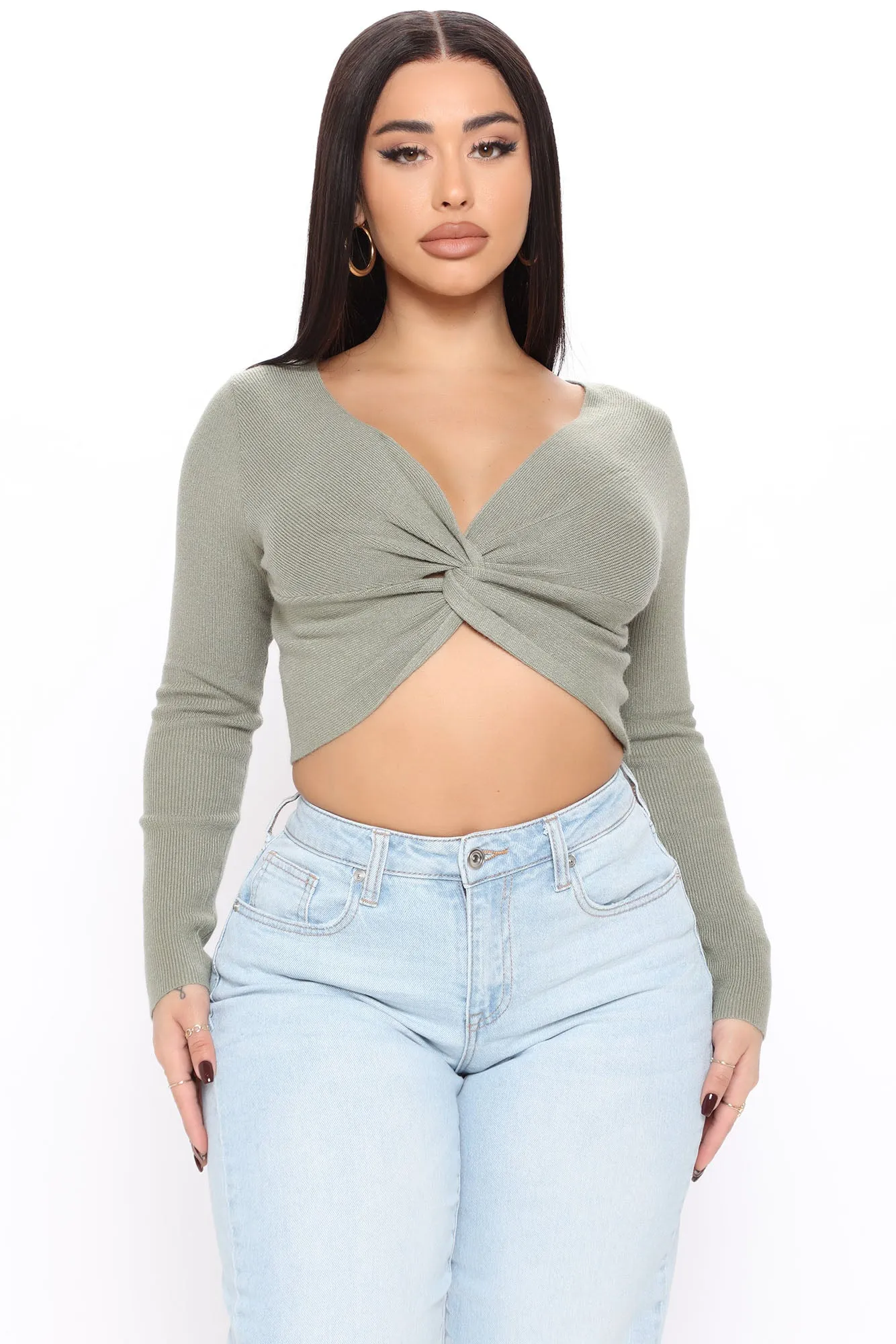 Been On My Mind Sweater - Sage