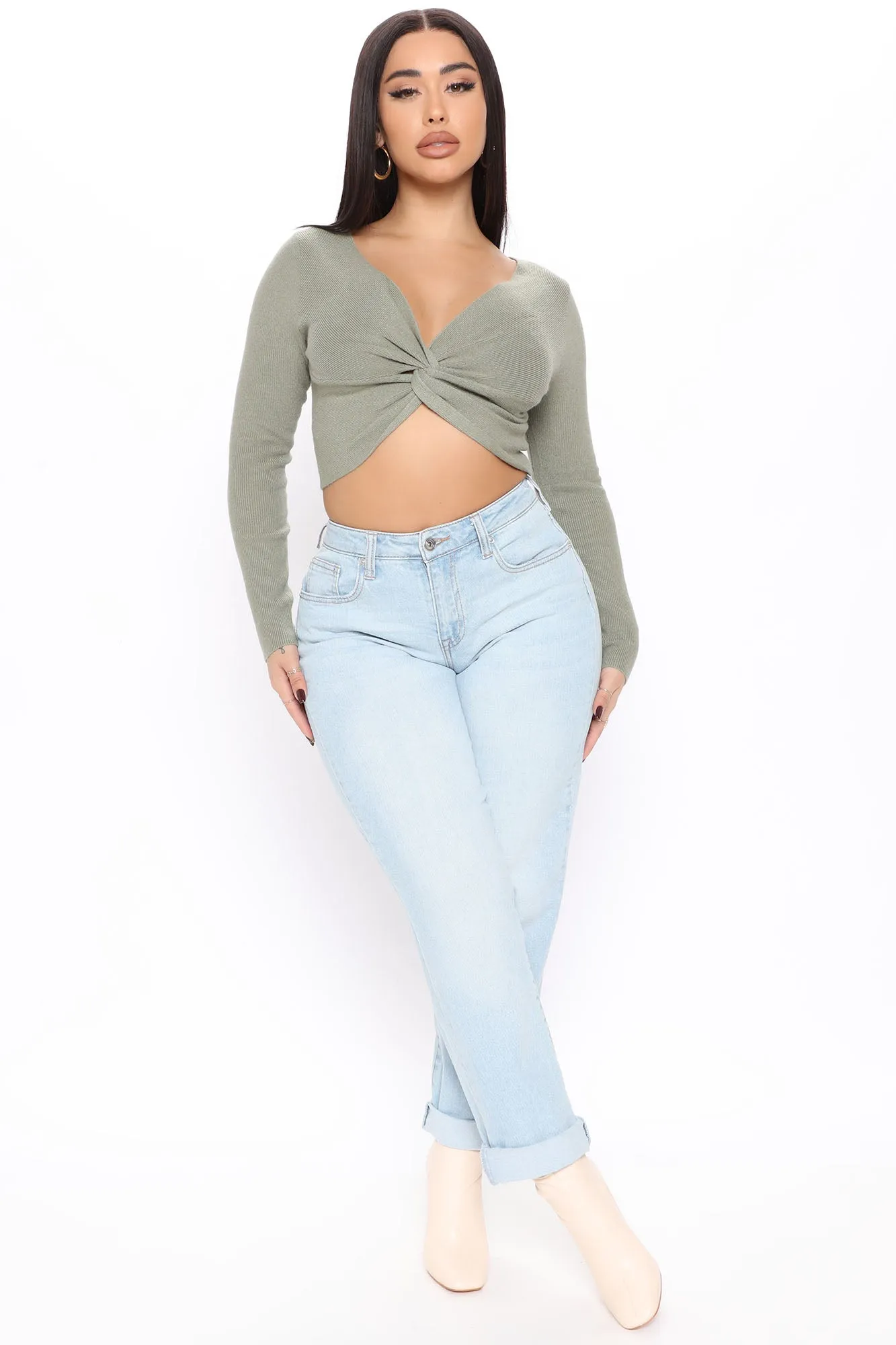 Been On My Mind Sweater - Sage
