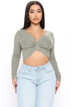 Been On My Mind Sweater - Sage