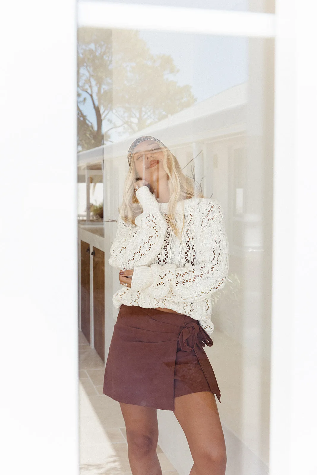 Bella Knit Over-sized Jumper - Ivory