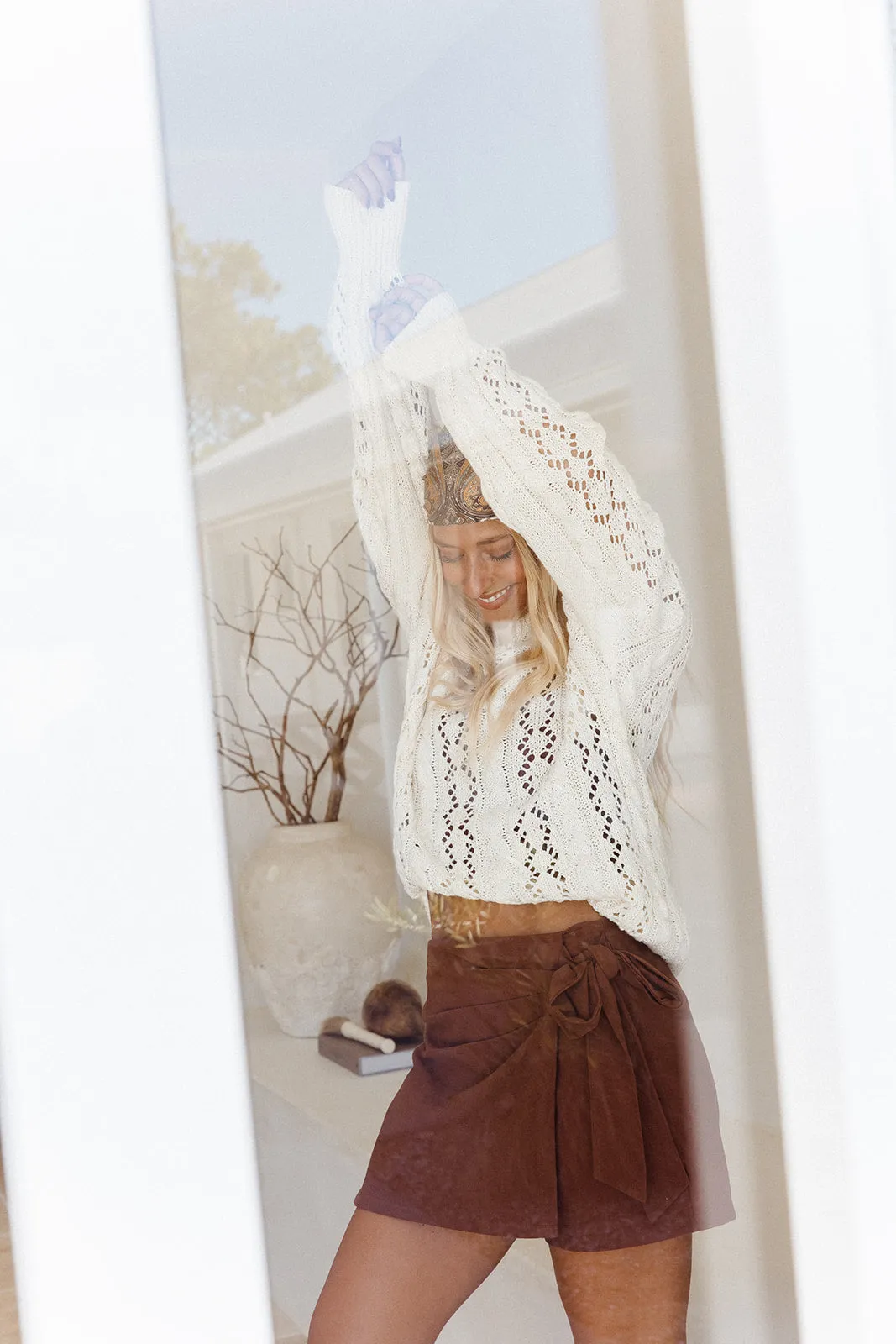 Bella Knit Over-sized Jumper - Ivory