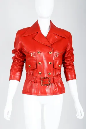 Belted Leather Jacket