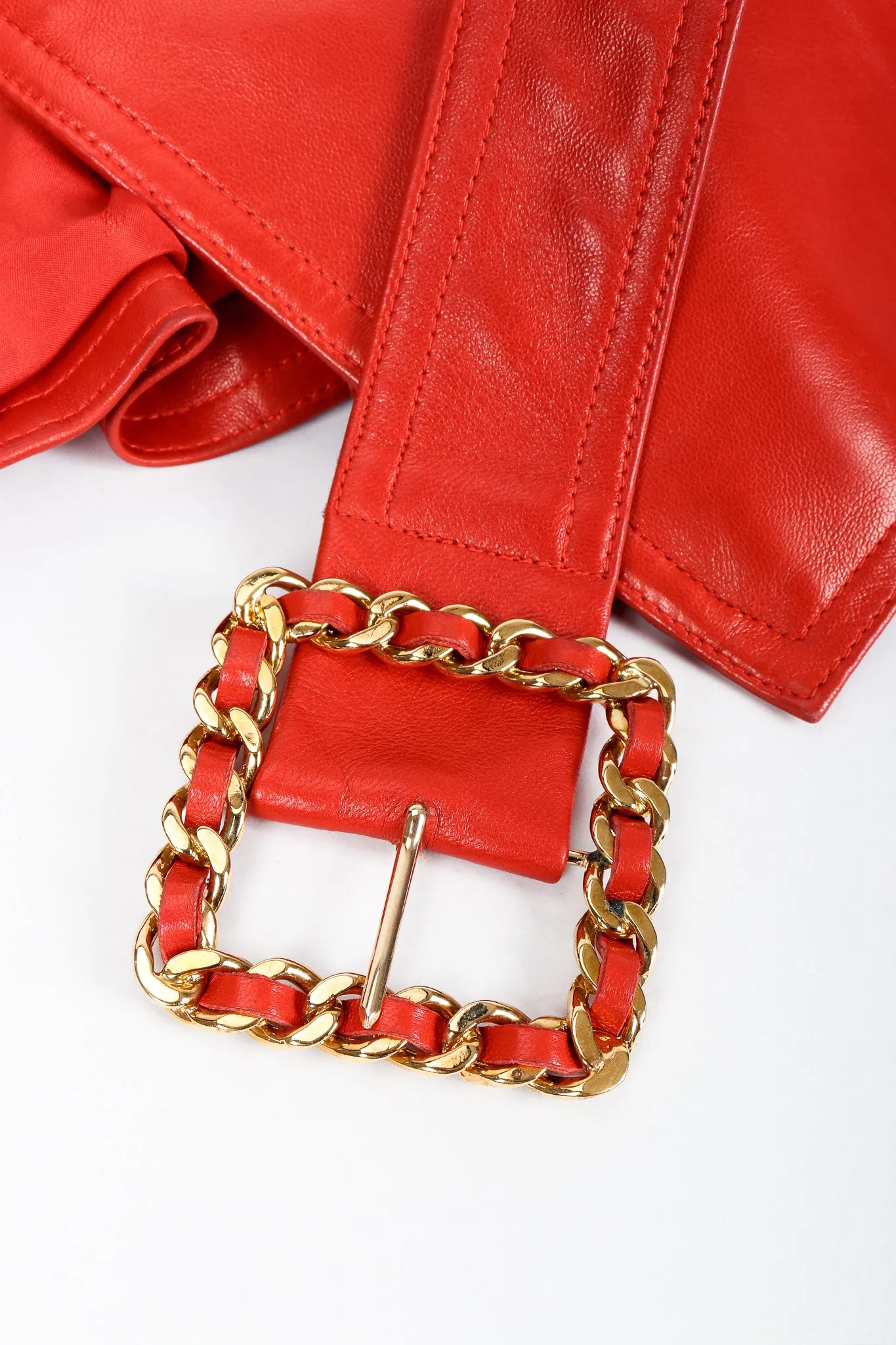 Belted Leather Jacket