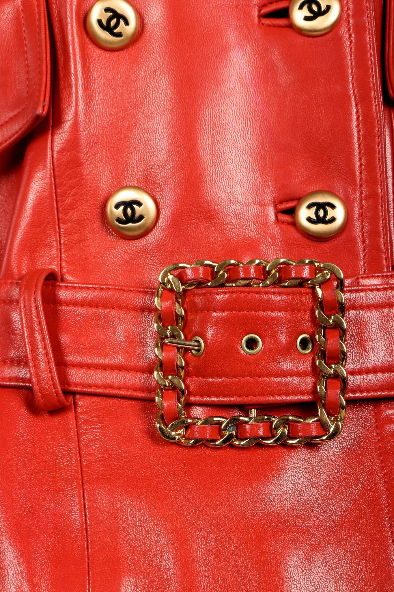 Belted Leather Jacket
