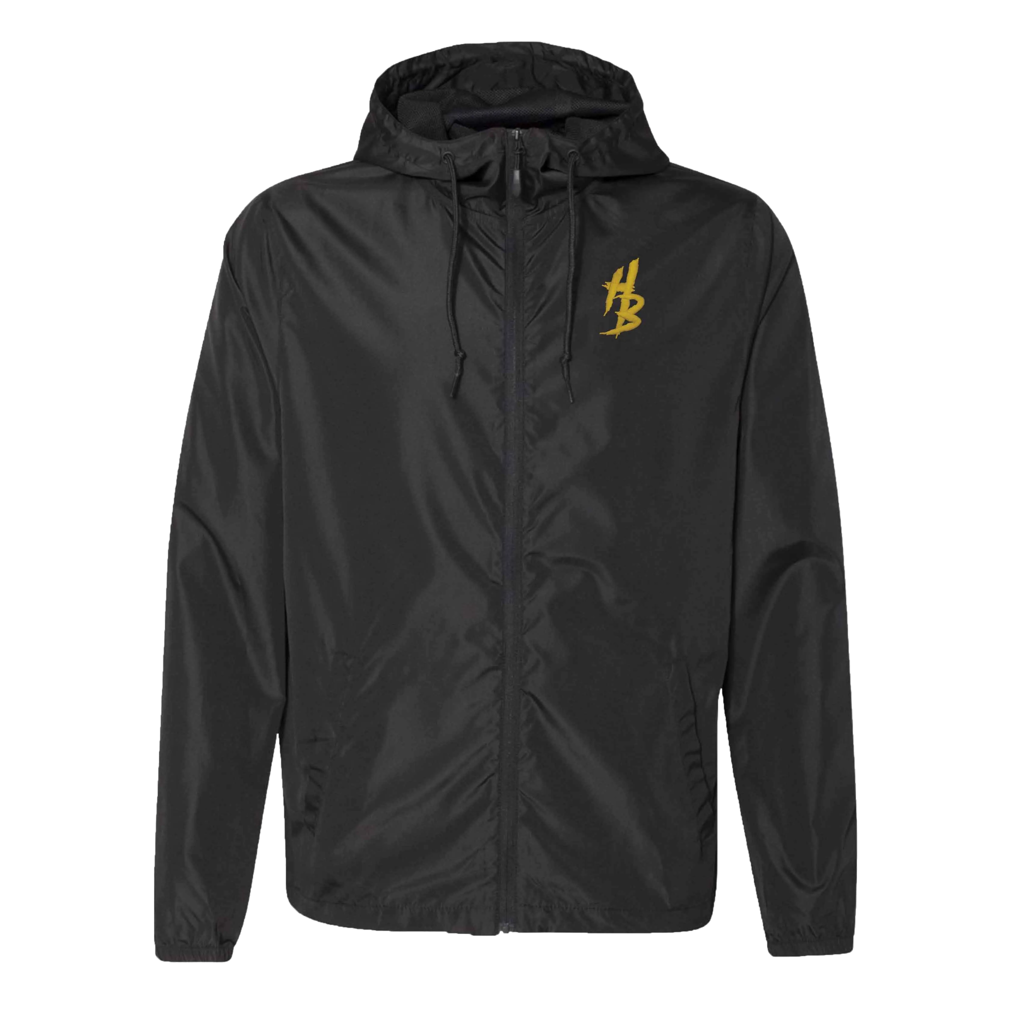 Black Lightweight Windbreaker