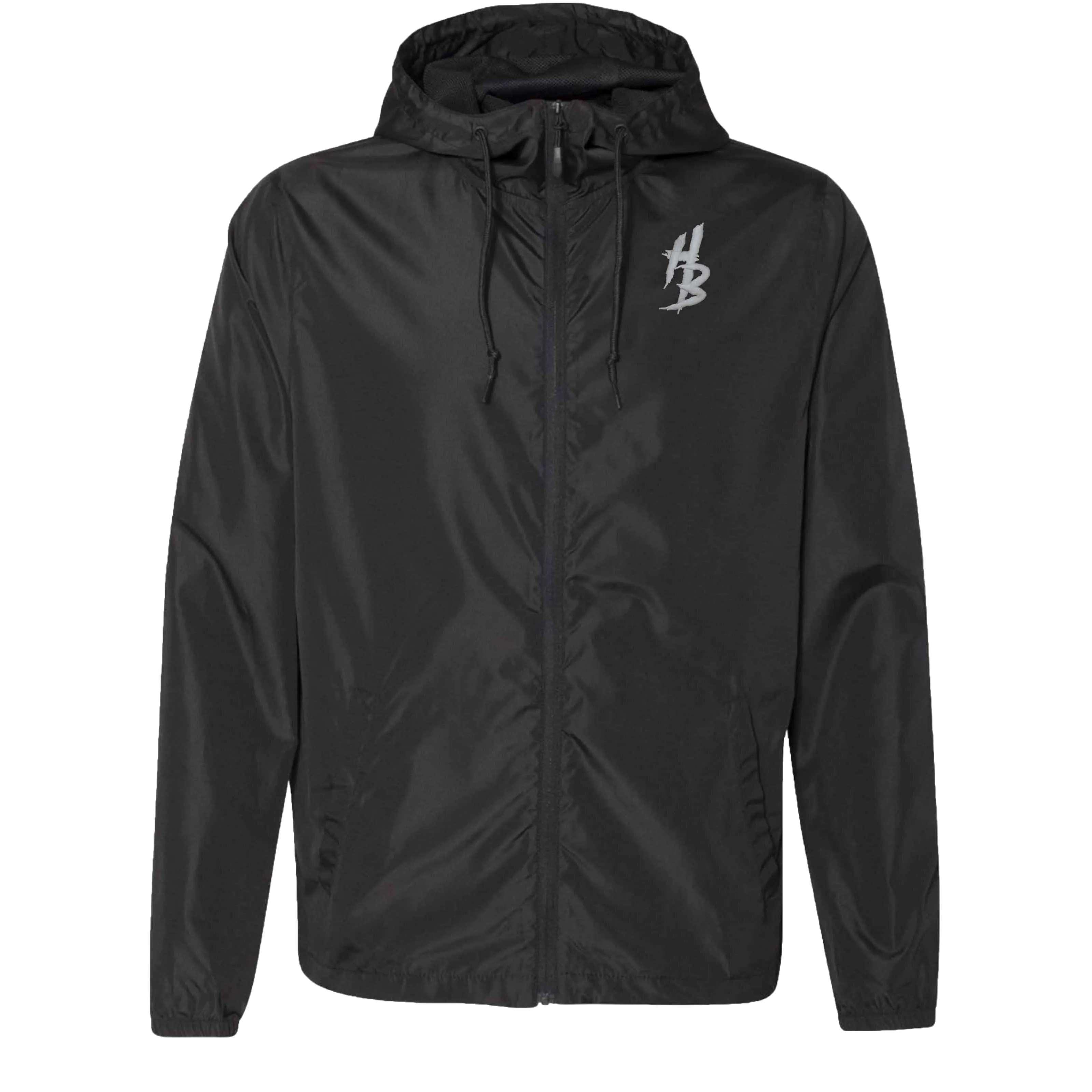 Black Lightweight Windbreaker