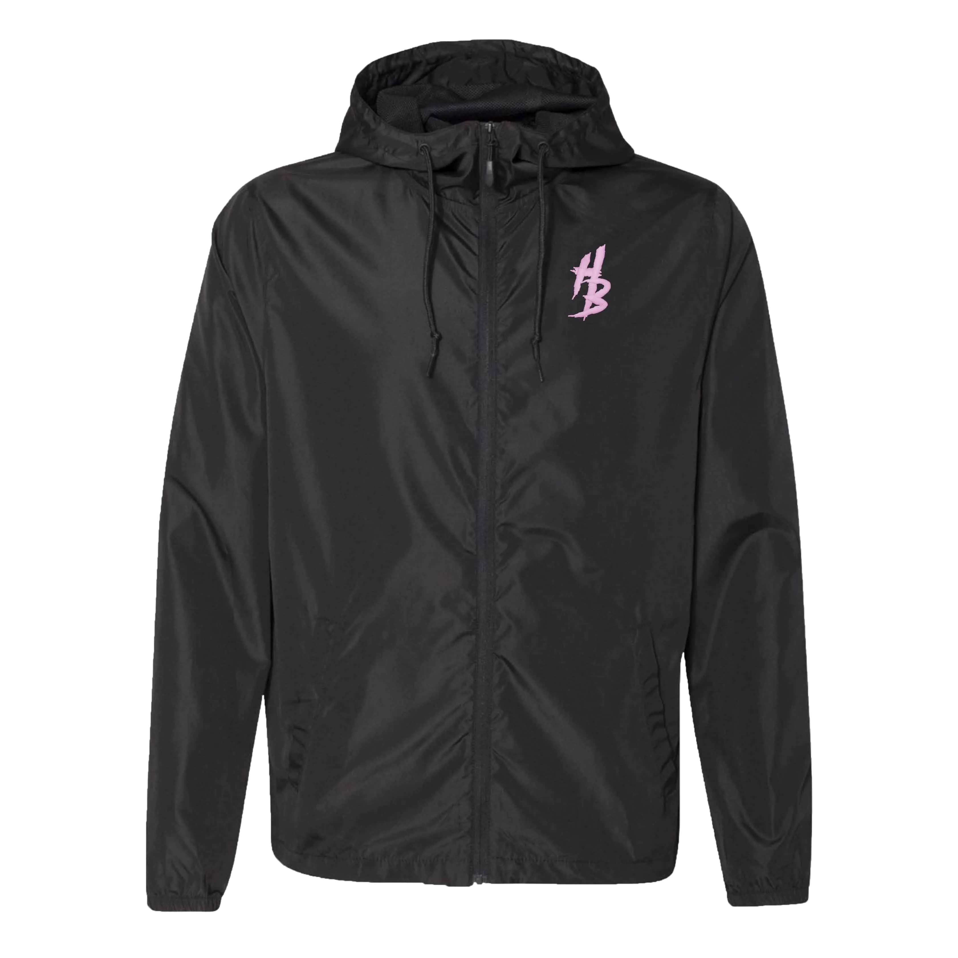 Black Lightweight Windbreaker