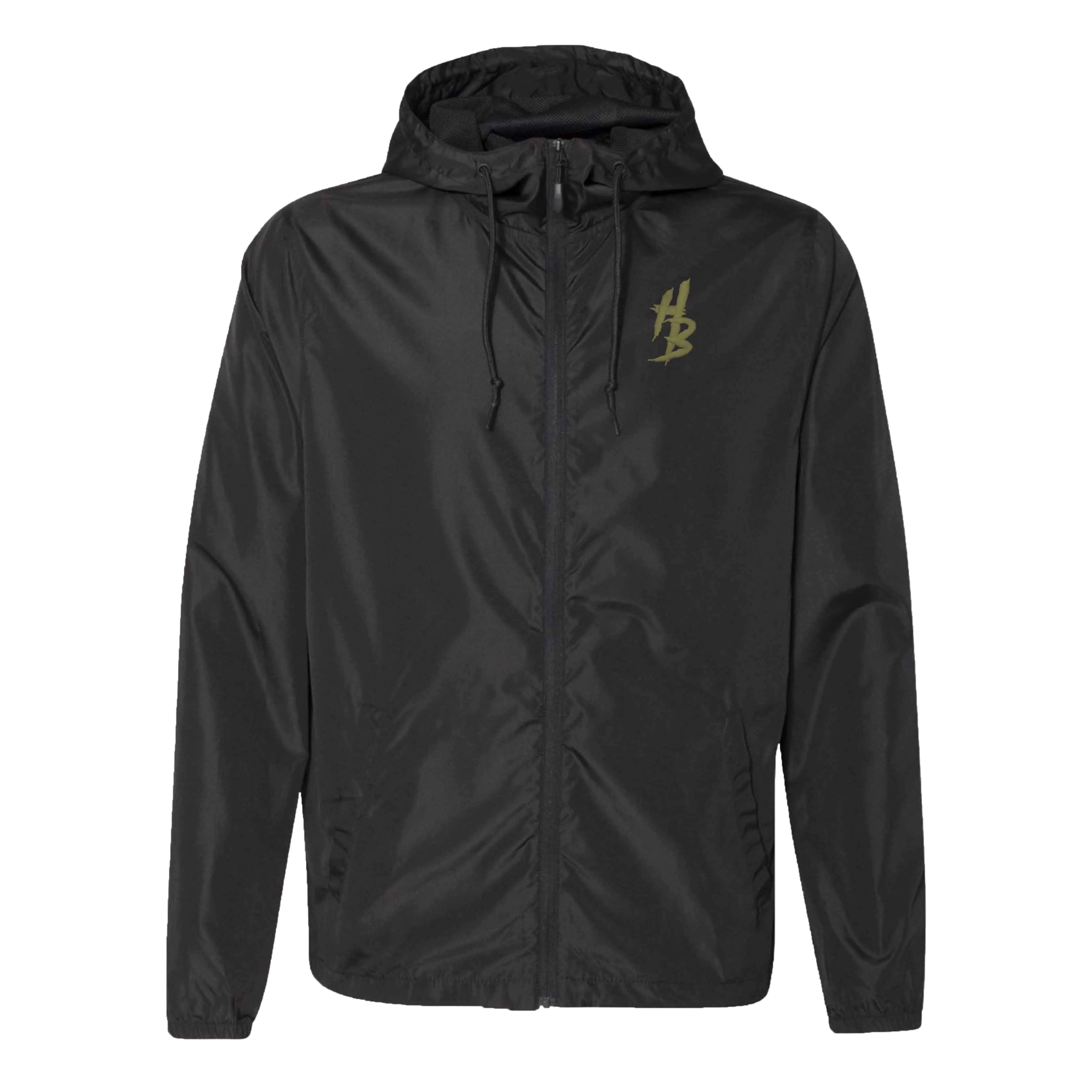 Black Lightweight Windbreaker